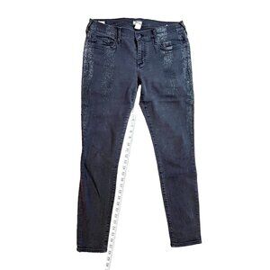 True Religion Women's Size 31 x 28 Jeans Casey Low Rise Super Skinny Made in USA
